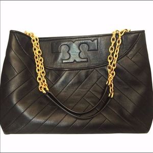 Tory Burch Alexa Lambskin Leather Tote
